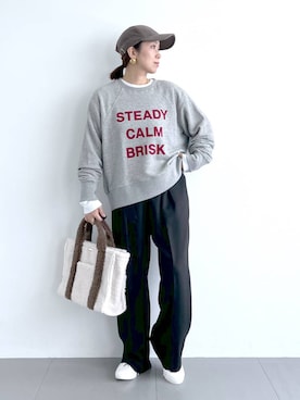 「アイテム（その他小物）」を使った、あべさん（レディース・159cm）の秋コーディネート