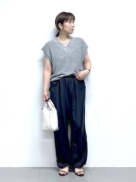 「アイテム（バングル/リストバンド、その他）」を使った、あべさん（レディース・159cm）の春コーディネート