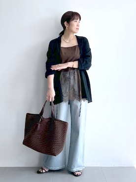 あべさん（レディース・159cm）の夏コーディネート