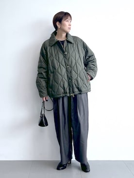 「アイテム（ブルゾン）」を使った、あべさん（レディース・159cm・40代）の秋コーディネート