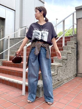 「アイテム（ピアス（両耳用））」を使った、あべさん（レディース・159cm・40代）の夏コーディネート