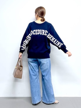 「AULENTTI（オウレンティ）のBARNYARDSTORM / AULENTTI(オウレンティ) / ベルト付きレザーBAG（ショルダーバッグ）」を使った、あべさん（レディース・159cm・40代）の夏コーディネート