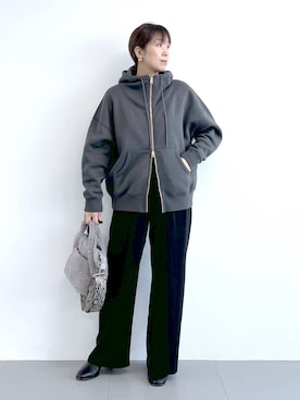 「アイテム（バングル/リストバンド）」を使った、あべさん（レディース・159cm・40代）の秋コーディネート