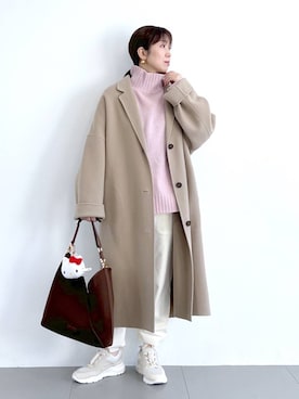 「アイテム（その他小物）」を使った、あべさん（レディース・159cm）の冬コーディネート
