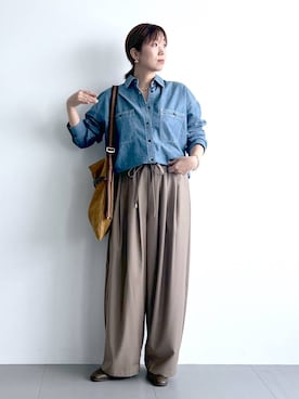 「アイテム（ブーツ）」を使った、あべさん（レディース・159cm・40代）の夏コーディネート