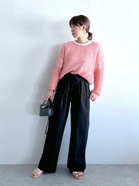 「saloon（サルーン）のアイテム（トップス）」を使った、あべさん（レディース・159cm）の春コーディネート