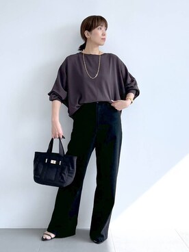 「アイテム（スリッポン）」を使った、あべさん（レディース・159cm・40代）の夏コーディネート