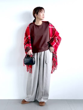 「アイテム（その他小物）」を使った、あべさん（レディース・159cm）の秋コーディネート