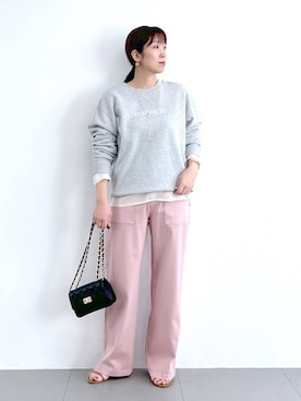 あべさん（レディース・159cm）の冬コーディネート