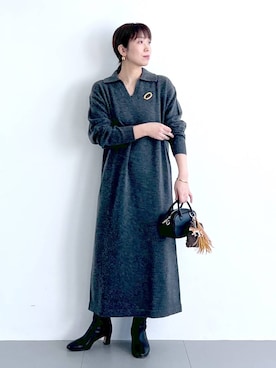 「アイテム（その他小物）」を使った、あべさん（レディース・159cm）の秋コーディネート