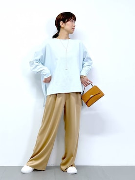「MILOS（ミロス）のアイテム」を使った、あべさん（骨格ナチュラル・レディース・159cm）の春コーディネート