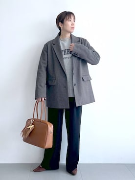 「アイテム（ピアス（両耳用））」を使った、あべさん（レディース・159cm・40代）の秋コーディネート