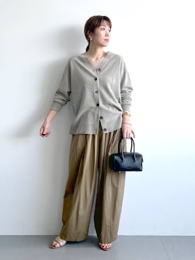 「アイテム（カーディガン/ボレロ）」を使った、あべさん（レディース・159cm・40代）の夏コーディネート