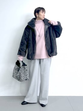 「アイテム（ピアス（両耳用））」を使った、あべさん（レディース・159cm）の秋コーディネート