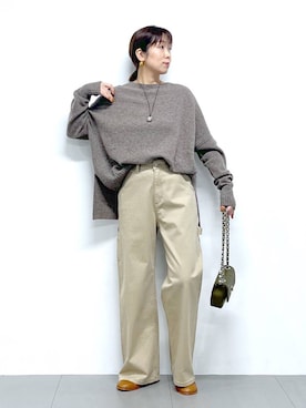 「アイテム（その他小物）」を使った、あべさん（レディース・159cm）の冬コーディネート