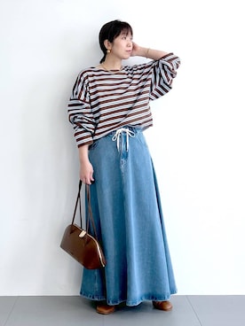 あべさん（レディース・159cm）の冬コーディネート