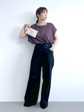 「アイテム（ピアス（両耳用））」を使った、あべさん（レディース・159cm・40代）の夏コーディネート