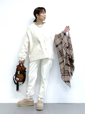 「アイテム（スリッポン）」を使った、あべさん（レディース・159cm・40代）の秋コーディネート