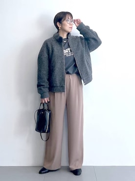 「アイテム（その他小物）」を使った、あべさん（レディース・159cm）の冬コーディネート