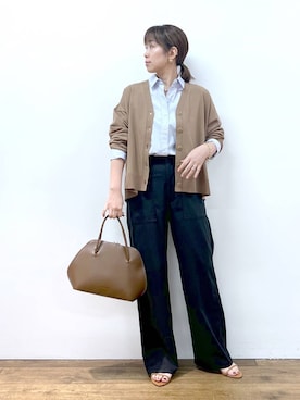 「アイテム（サンダル）」を使った、あべさん（レディース・159cm・40代）の秋コーディネート