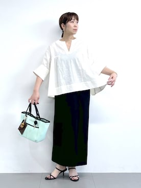 「BARNYARDSTORM（バンヤードストーム）のアイテム（シャツ/ブラウス）」を使った、あべさん（レディース・159cm）の春コーディネート