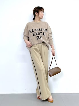 「アイテム（ニット/セーター）」を使った、あべさん（レディース・159cm・40代）の夏コーディネート