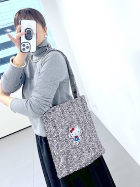 「アイテム（チョーカー）」を使った、あべさん（レディース・159cm）の秋コーディネート