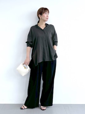 「アイテム（ピアス（両耳用））」を使った、あべさん（レディース・159cm・40代）の夏コーディネート