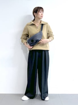 「アイテム（ピアス（両耳用））」を使った、あべさん（レディース・159cm・40代）の秋コーディネート