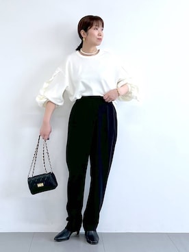 「アイテム（財布/小物）」を使った、あべさん（レディース・159cm）の冬コーディネート