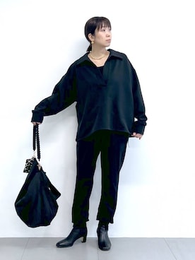 「アイテム（その他小物）」を使った、あべさん（レディース・159cm）の秋コーディネート