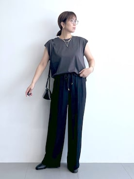 「アイテム（ファッション雑貨）」を使った、あべさん（レディース・159cm・40代）の夏コーディネート