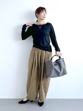 あべさん（レディース・159cm・40代）の秋コーディネート