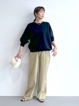 「アイテム（スウェット）」を使った、あべさん（レディース・159cm・40代）の夏コーディネート