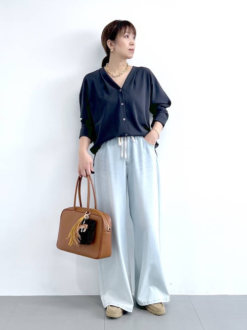 BARNYARDSTORM / ドロストワイドカットデニム【WEB限定サイズL