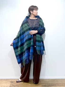 「ピアス」｜あべさん（レディース・159cm）の秋コーディネート