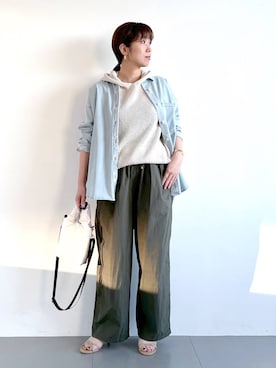 「BARNYARDSTORM（バンヤードストーム）のアイテム（バッグ）」を使った、あべさん（レディース・159cm）の春コーディネート