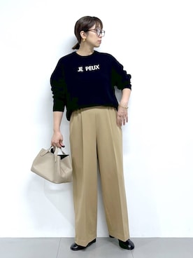 「アイテム（その他小物）」を使った、あべさん（レディース・159cm）の秋コーディネート