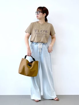 「アイテム（デニムパンツ）」を使った、あべさん（レディース・159cm・40代）の夏コーディネート