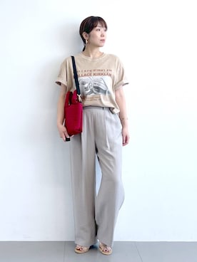 「BARNYARDSTORM（バンヤードストーム）のアイテム」を使った、あべさん（レディース・159cm）の春コーディネート