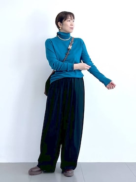 「アイテム（その他小物）」を使った、あべさん（レディース・159cm）の冬コーディネート