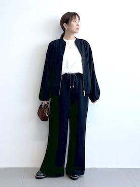 「アイテム（ピアス（両耳用））」を使った、あべさん（レディース・159cm・40代）の秋コーディネート