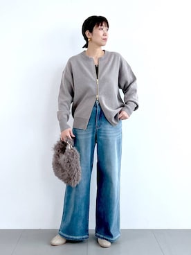 「アイテム（その他小物）」を使った、あべさん（レディース・159cm）の秋コーディネート
