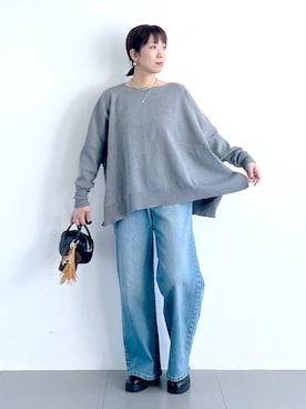 「アイテム（その他小物）」を使った、あべさん（レディース・159cm）の秋コーディネート