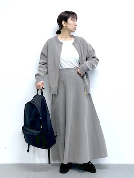 「アイテム（その他小物）」を使った、あべさん（レディース・159cm）の秋コーディネート