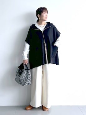 「アイテム（その他小物）」を使った、あべさん（レディース・159cm）の秋コーディネート