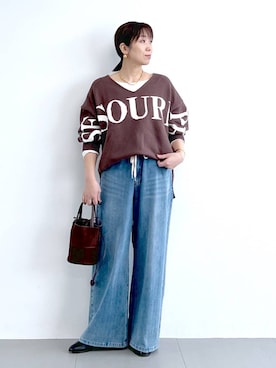 「アイテム（その他小物）」を使った、あべさん（レディース・159cm）の冬コーディネート