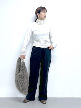 「アイテム（チョーカー）」を使った、あべさん（レディース・159cm・40代）の秋コーディネート