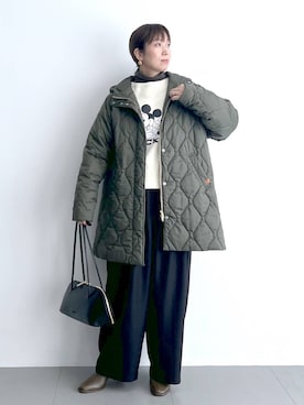 「アイテム（その他小物）」を使った、あべさん（レディース・159cm）の秋コーディネート