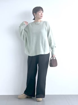 「アイテム（ピアス（両耳用））」を使った、あべさん（レディース・159cm・40代）の秋コーディネート